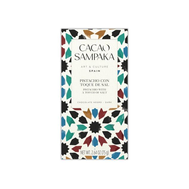 Dark Chocolate with Pistachio by Cacao Sampaka