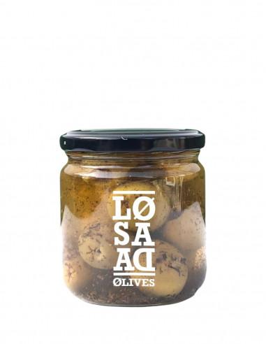 Spanish Seasoning Pitted Gordal Olives by Losada