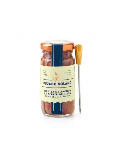 Anchovy Fillets in Olive Oil in can by Pujado Solano